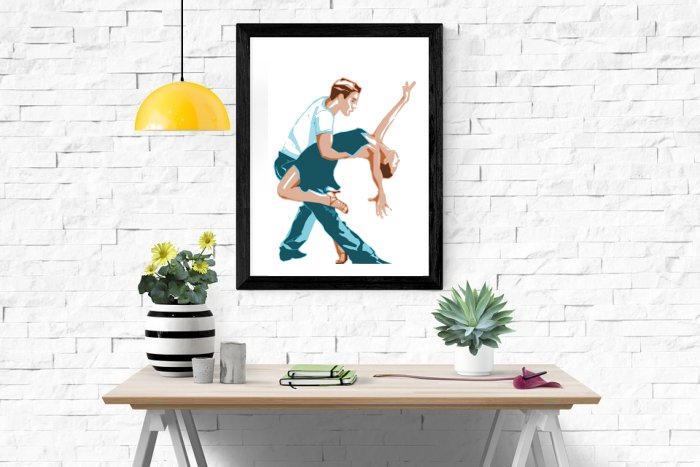 Tango Couple Framed Print